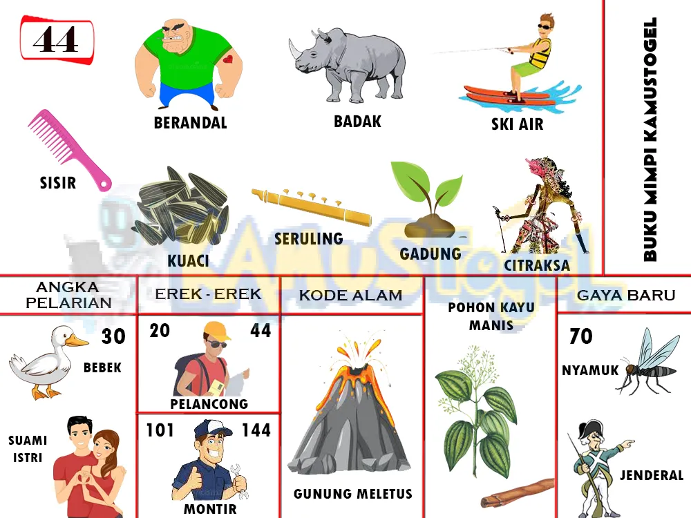 buku mimpi erek erek togel 44
